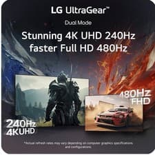 New 1 ms 4K Monitor With a 240 Hz Refresh Rate Unless Put At FHD Than 480Hz!