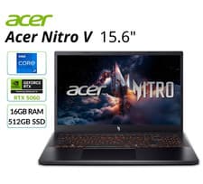 Acer Nitro V 15.6" FHD Gaming Laptop NVIDIA RTX5060 Intel Core i7 16GB 512GB SSD